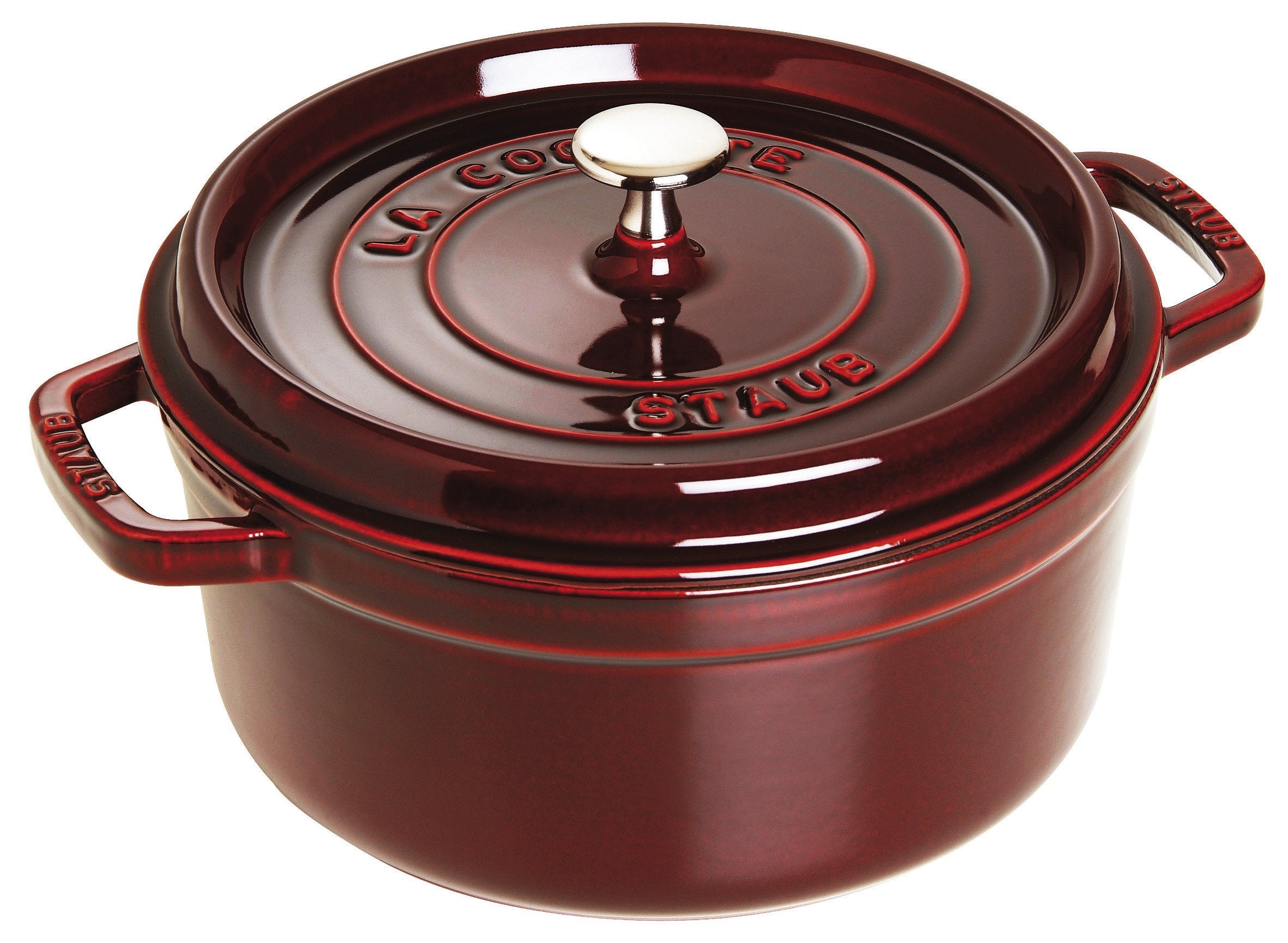 STAUB ストウブ 「 ピコ ココット ラウンド グレナディンレッド 24CM